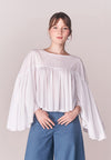 Solstice Baylee Long Sleeve Top (White)
