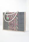 Plains & Prints × Pete Rich Tote Bag W/ Charm (Pink/Green)