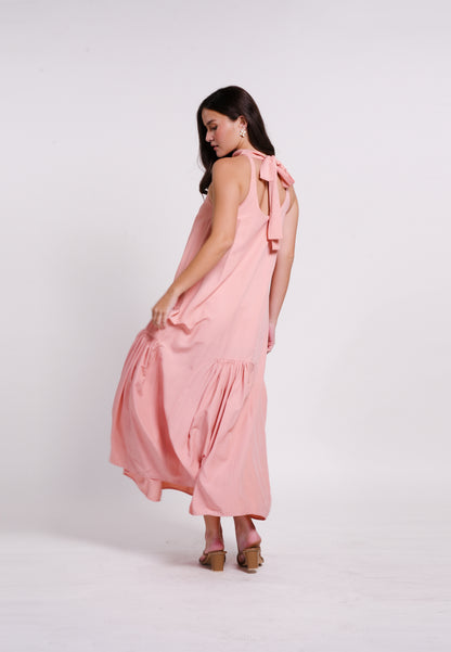 Beric Sleeveless Dress(Salmon)