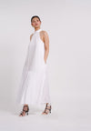 Beric Sleeveless Dress (White)