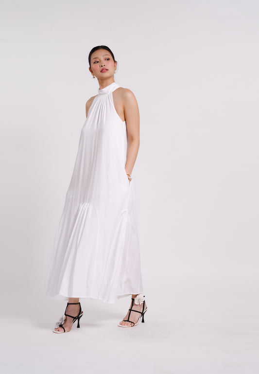 Beric Sleeveless Dress(White)