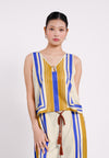 Berlin Sleeveless Top (Striped Multi)