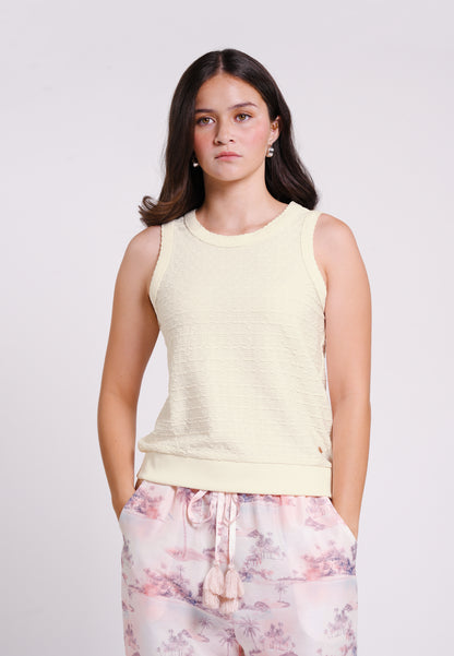 Boden Sleeveless Top (Cream)