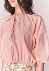 Solstice Broniah Quarter Sleeve Top (Blush)