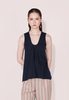 Camp Butter Sleeveless Top (Navy)