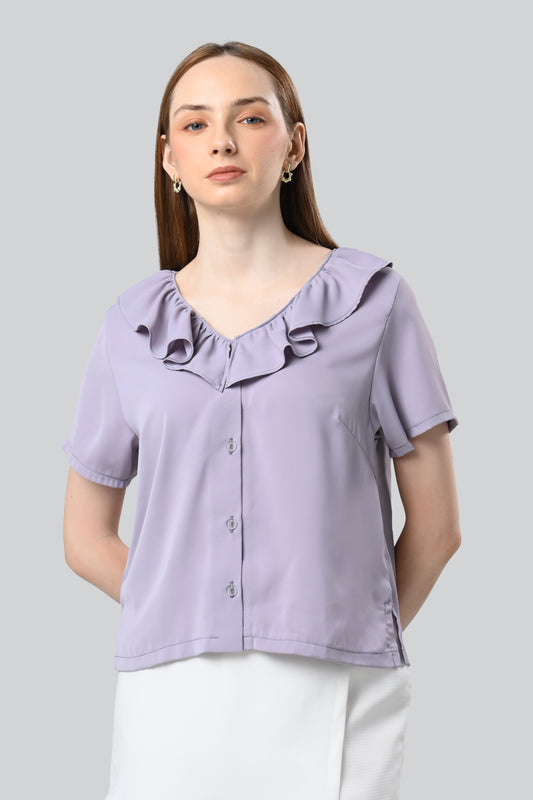 Cadette Short Sleeve Top (Lilac)