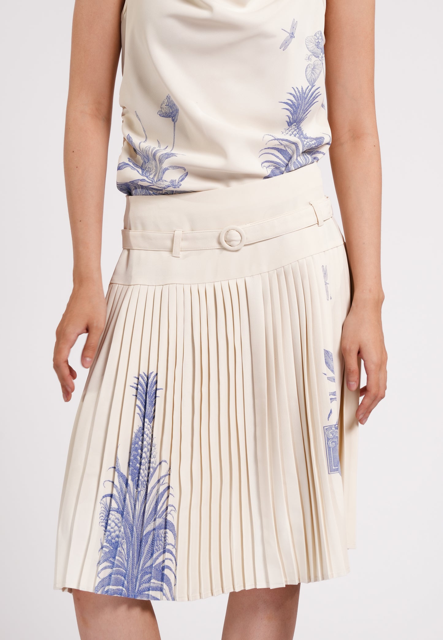 Cameron Skirt (Spot Print Cream)