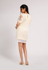 Candid Short Sleeve Dress (Spot Print Beige)