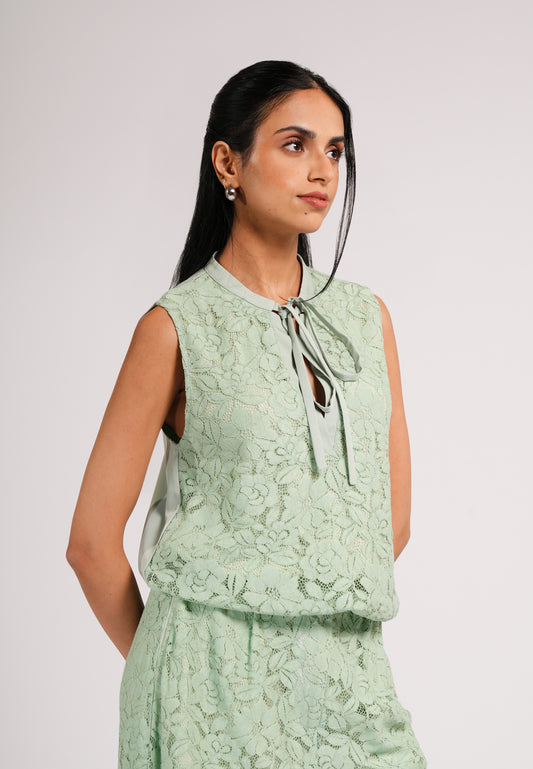 Cazie Sleeveless Top (Mint)