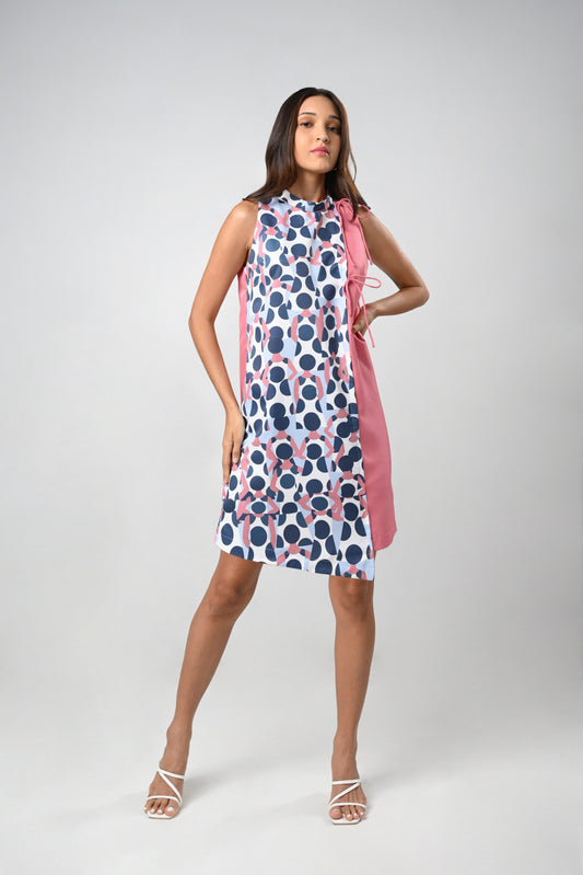 Cerene Sleeveless Dress (Blue)