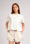 Chabble Short Sleeve Top (Cream)
