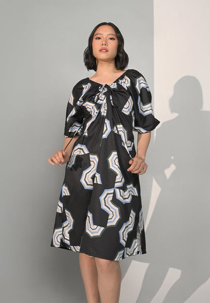 Chance Quarter Sleeve Dress (Multi)