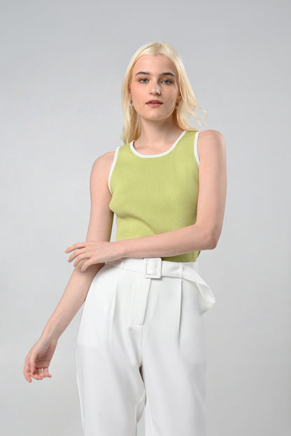 Raf Clove Sleeveless Top (Sage)