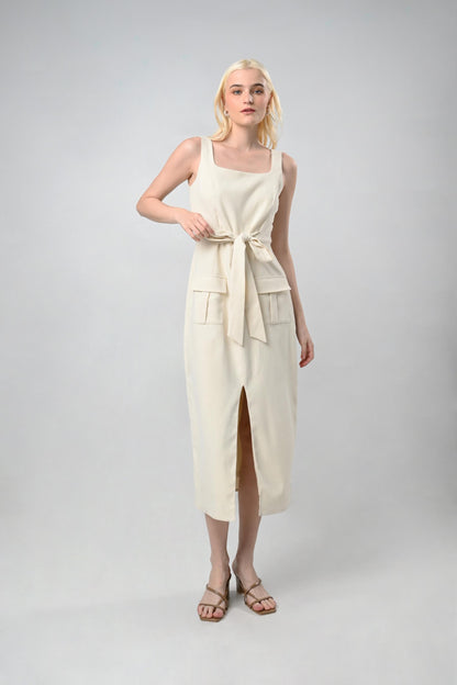 Raf Como Sleeveless Dress (Butter)