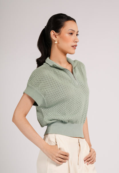 Cooper Extended Sleeve Top (Mint)