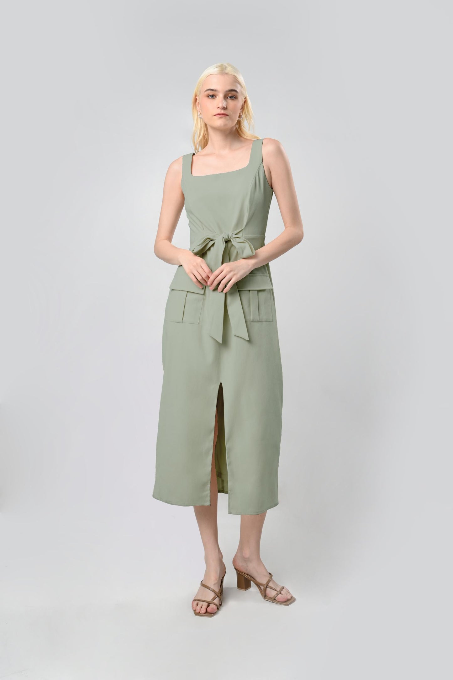 Raf Como Sleeveless Dress (Sage)