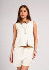 Cynic Sleeveless Top (Cream)