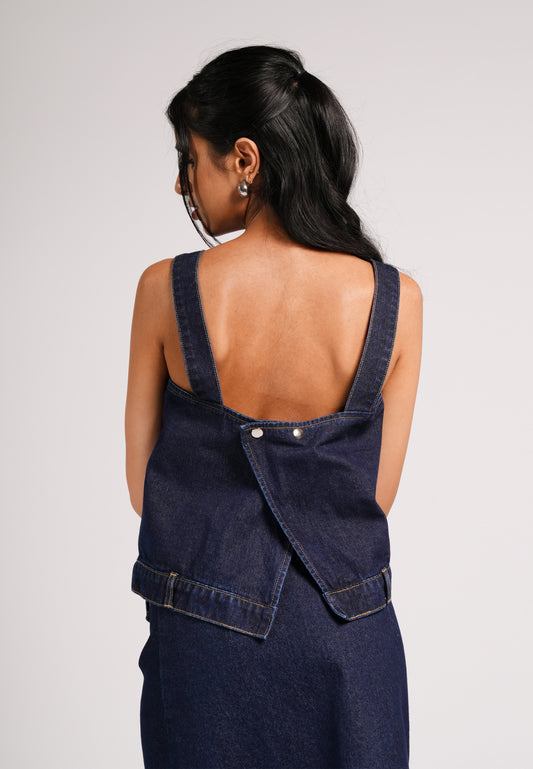 DNM Studios 2026 Dalias Sleeveless Top (Dark Blue)