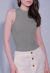 Raf Dame Sleeveless Bodysuit Top (Gray)