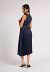 DNM Studios 2026 Darbee Sleeveless Dress  (Printed Navy)