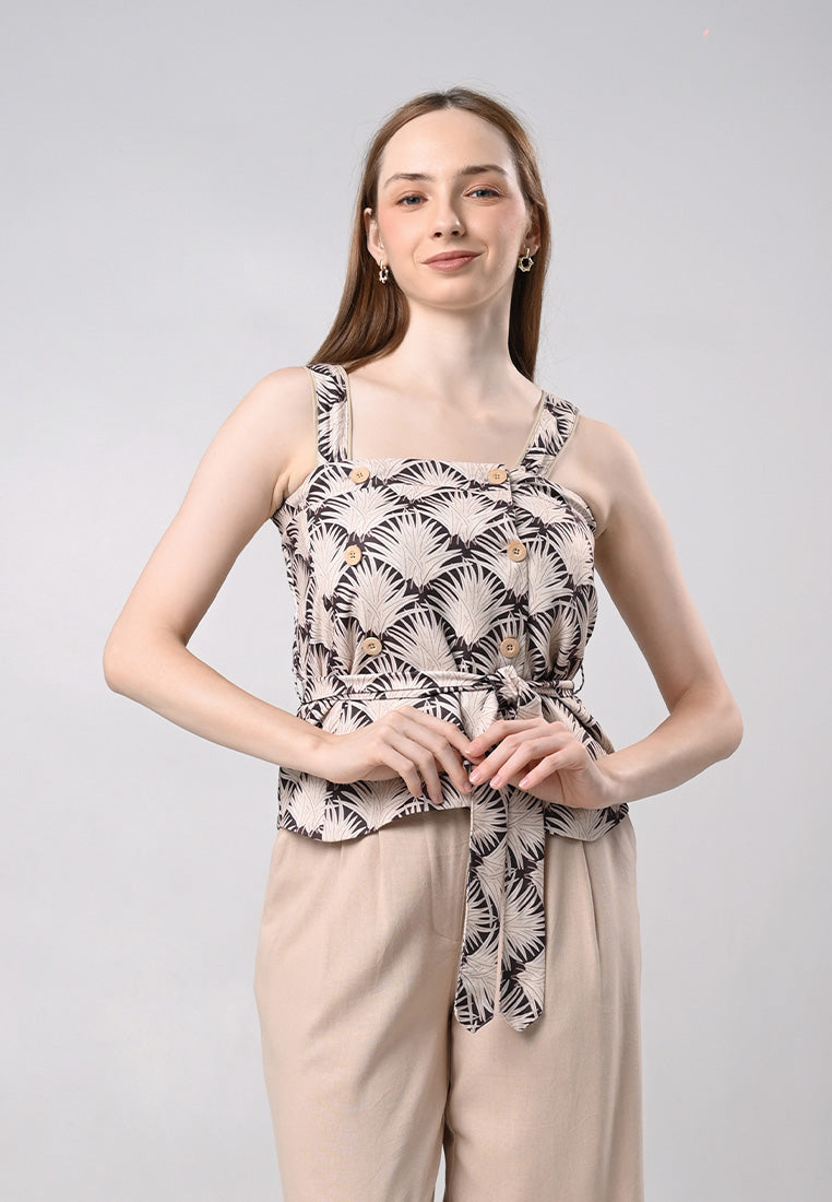 Darcey Sleeveless Detach Strap Top (Multi)