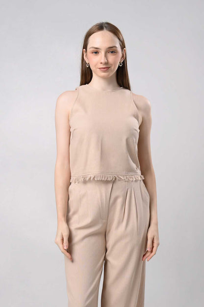 Darman Sleeveless Top (Khaki)