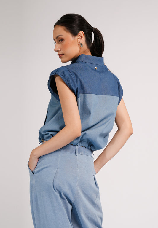 DNM Studios 2026 Darsh Extended Sleeve Top (Blue)