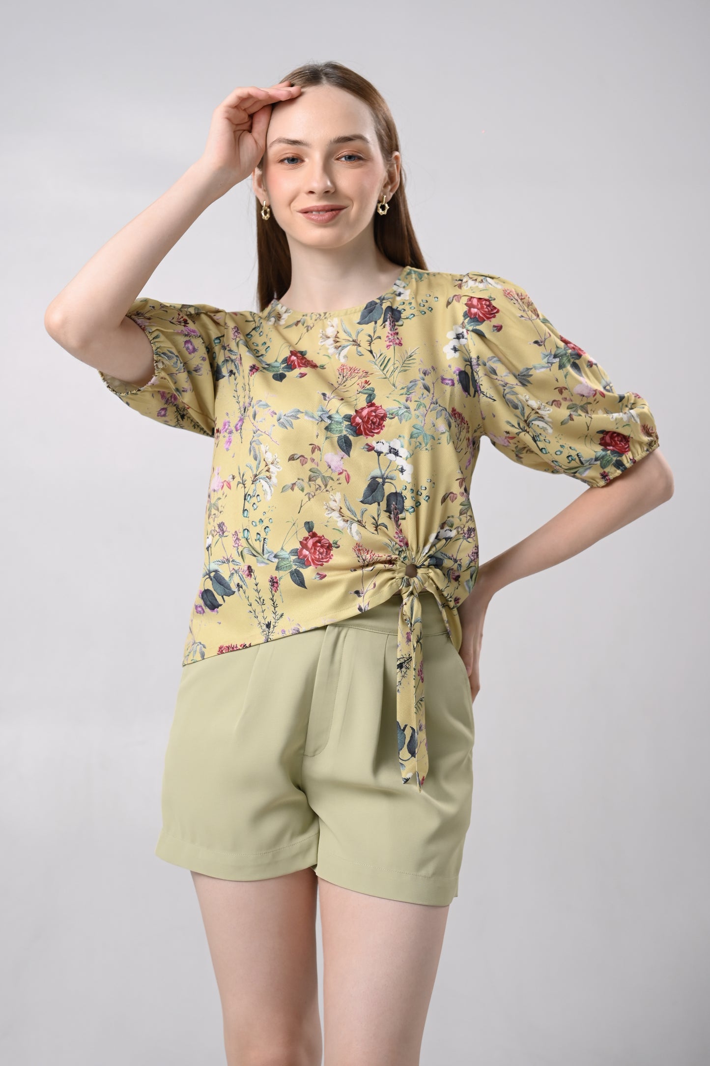 Dashiell Quarter Sleeve Top (Multi)