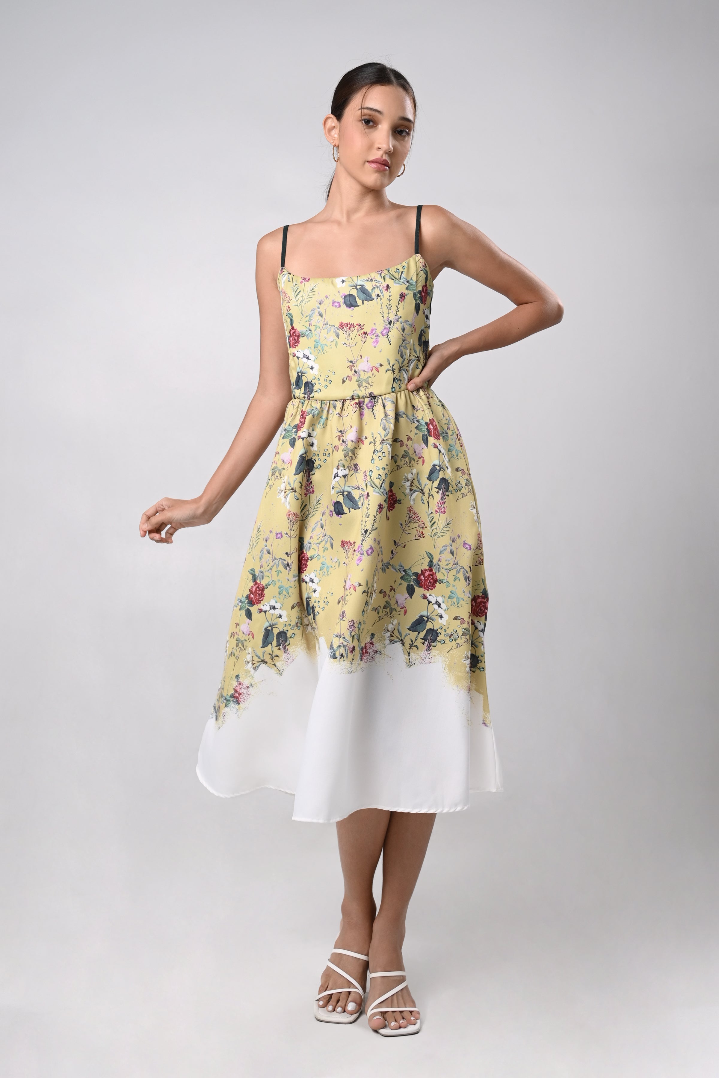 Plains and prints floral dress best sale