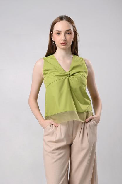 Daver Sleeveless Top (Green)