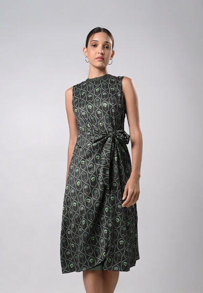 Debram Sleeveless Dress  (Multi)