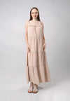 Devaunt Sleeveless Maxi Dress (Khaki)
