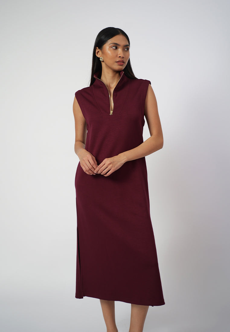 Raf Dill Sleeveless Dress (Aubergin)