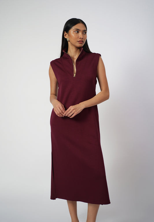 Raf Dill Sleeveless Dress (Aubergin)