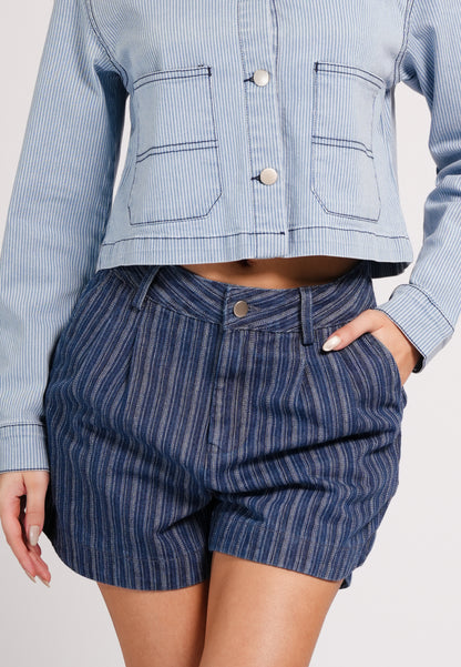 DNM Studios 2026 Dodge Shorts (Striped Blue)