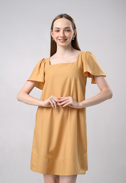 Don Short Sleeve Dress (Mustard)