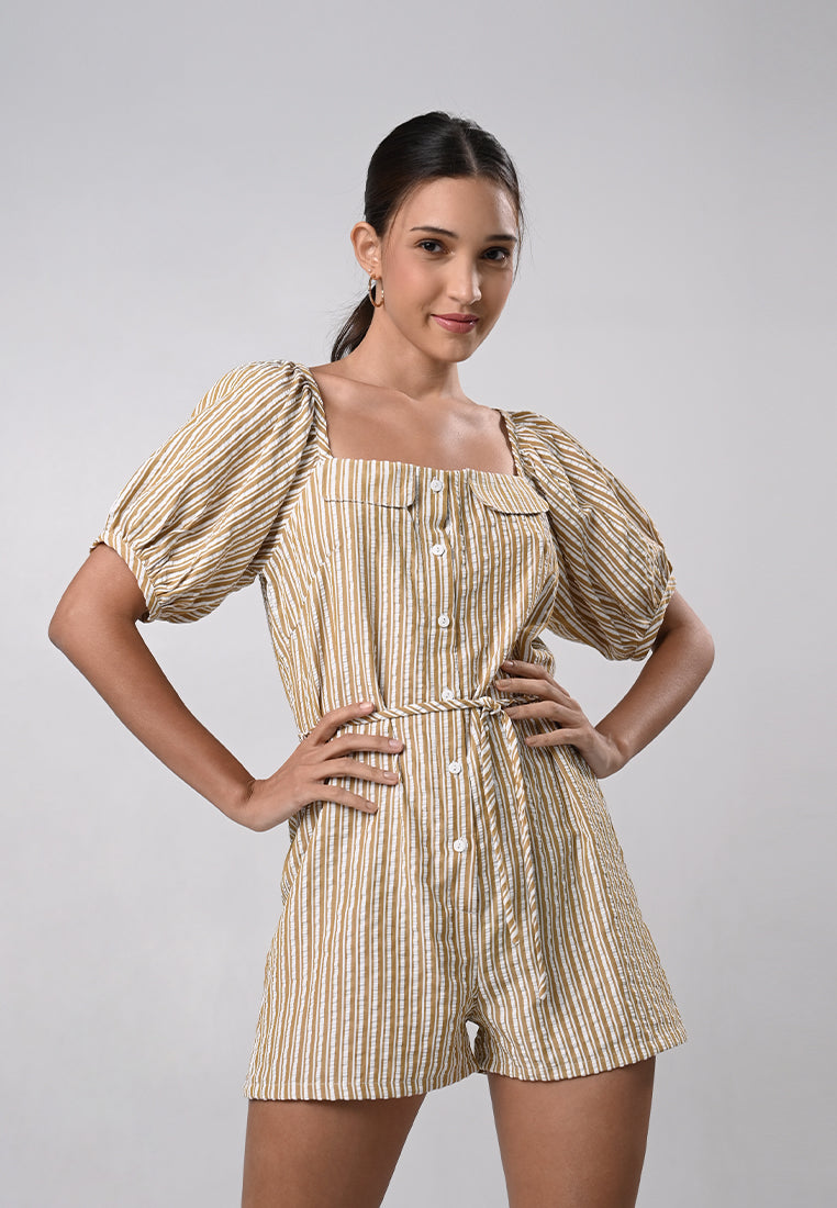 Drake Short Sleeve Playsuit (Multi)