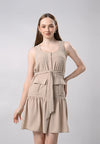 Drewe Sleeveless Dress (Khaki)