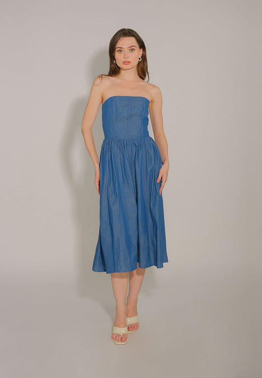 RAF Drew Tube Dress (Denim)
