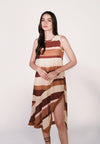 Camp Drysdale Sleeveless Dress W/ Inner (Striped Beige)