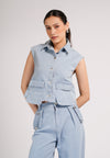 DNM Studios 2026 Duncan Sleeveless Top (Light Blue)