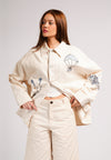 DNM Studios 2026 Dutch Long Sleeve Jacket Top (Spot Print Cream)