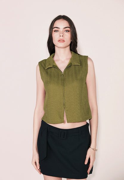 Camp Eann Sleeveless Top (Avocado)