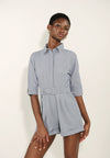 Archetype Earl Quarter Sleeve Playsuit (Chambray)