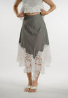 Edelwise Skirt (Striped Gray)
