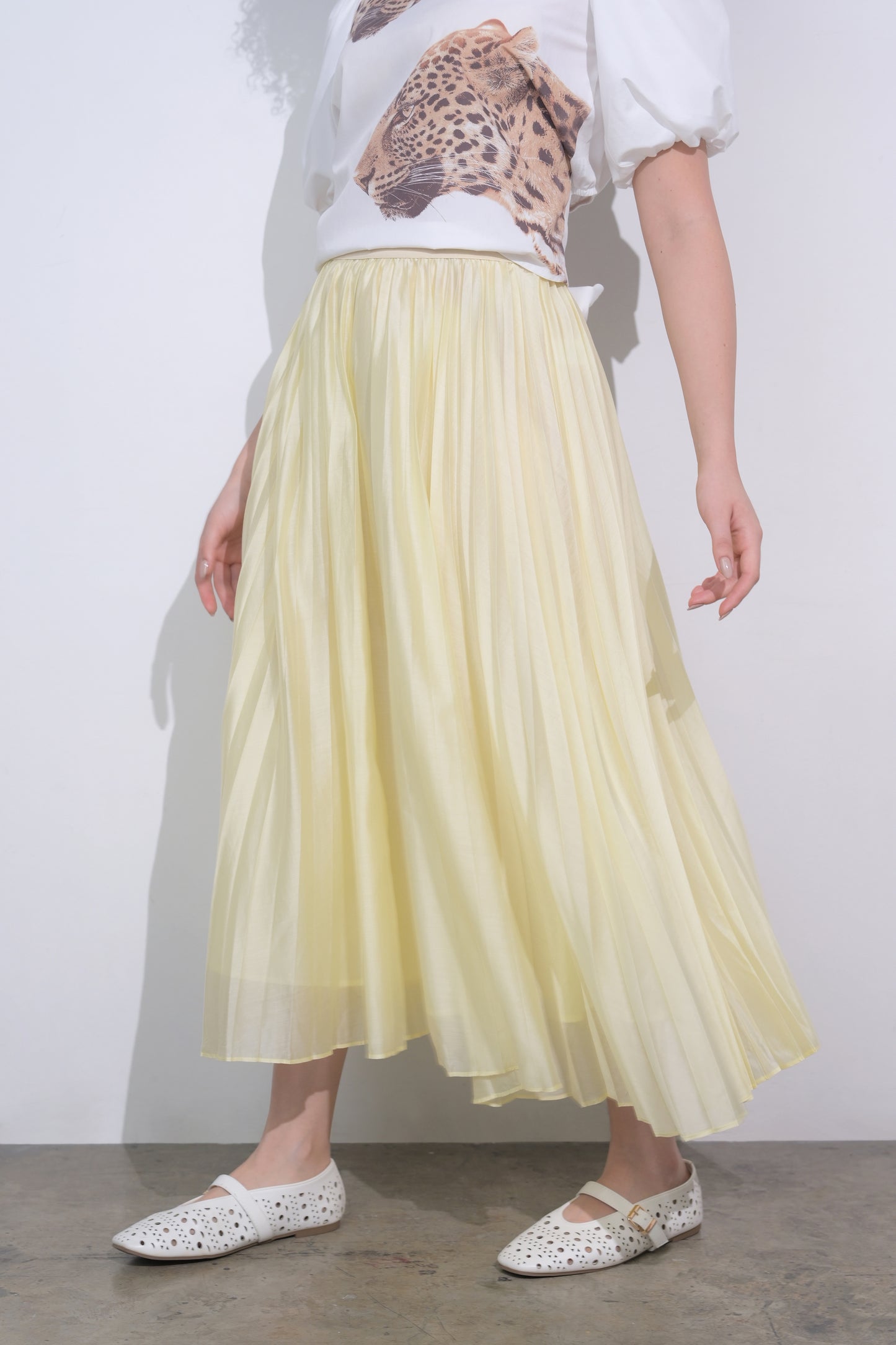 Raf Eden Pleated Skirt  (Butter)