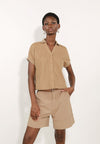 Archetype Elden Short Sleeve Top (Taupe)