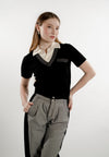 Eleia Short Sleeve Top (Black)
