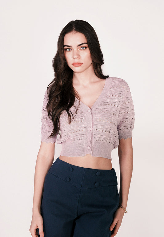 Camp Ellera Short Sleeve Top (Lilac)