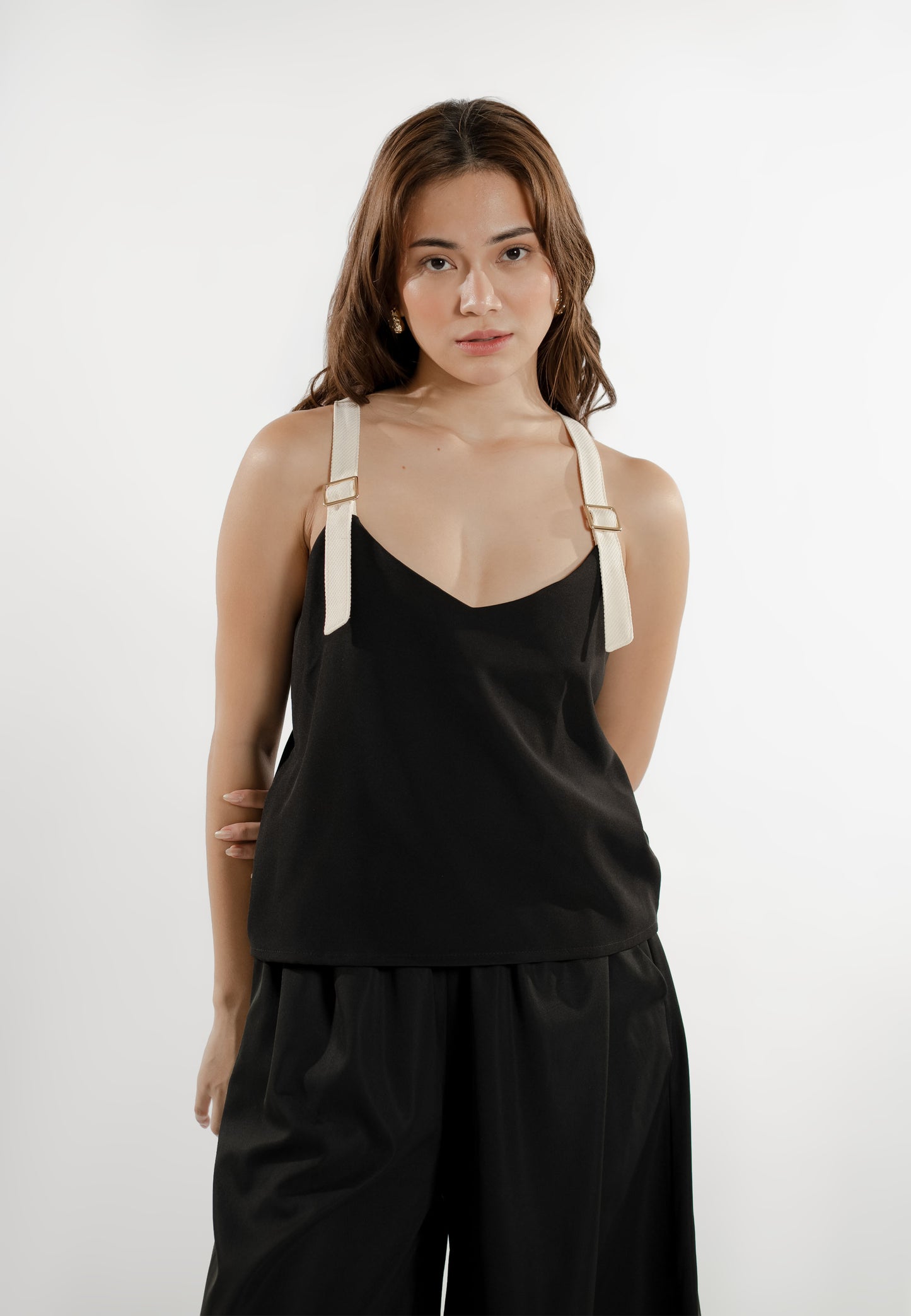 Ellery Sleeveless Top (Black)